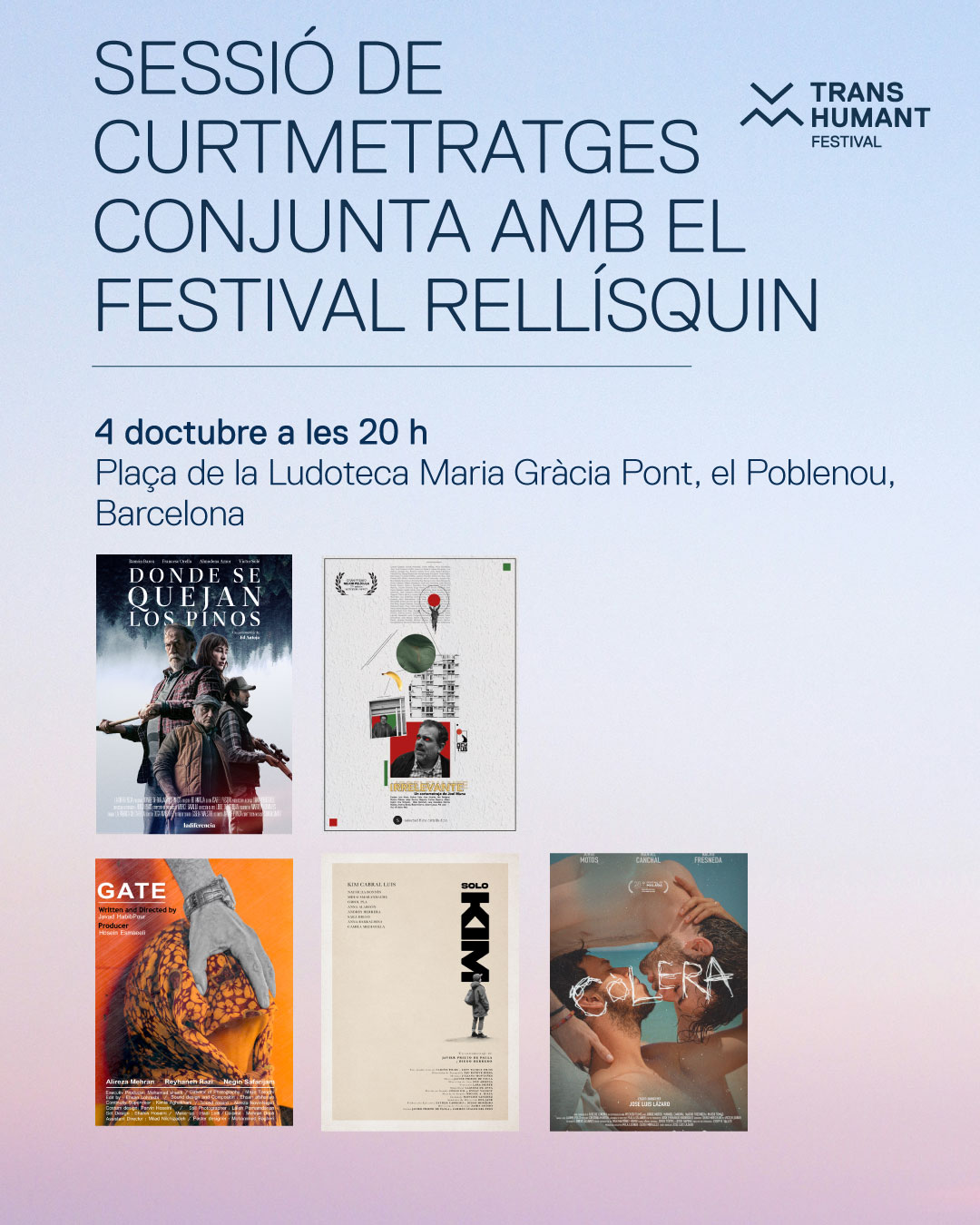 SESSIÓ BLOC 4 CURTMETRATGES CONJUNTA AMB EL FESTIVAL RELLÍSQUIN